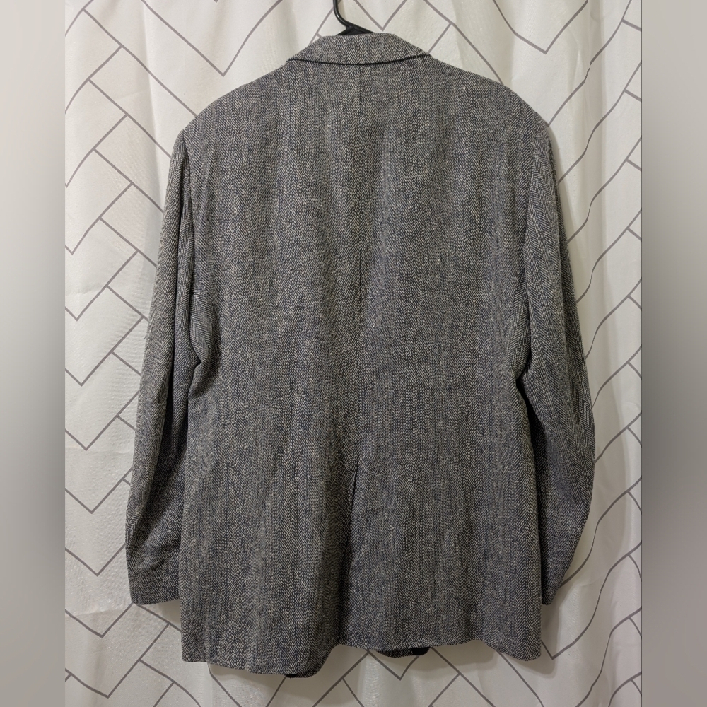 Johnny Bench MVP Collection Classic Gray Men's Blazer 100 Percent Silk - Picture 4 of 5